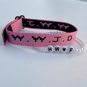 WWJD He Would Love First Bracelet Set Reversible Bracelet What Would Jesus Do Bracelet WWJD Bracelet Christian Gifts Faith Christian Jewelry