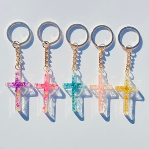 Cross Keychain Aesthetic Keychain Charm Key Chain For Women Key Chains For Women Cross Key Chain Gift For Her Christian Gift For Women Cross