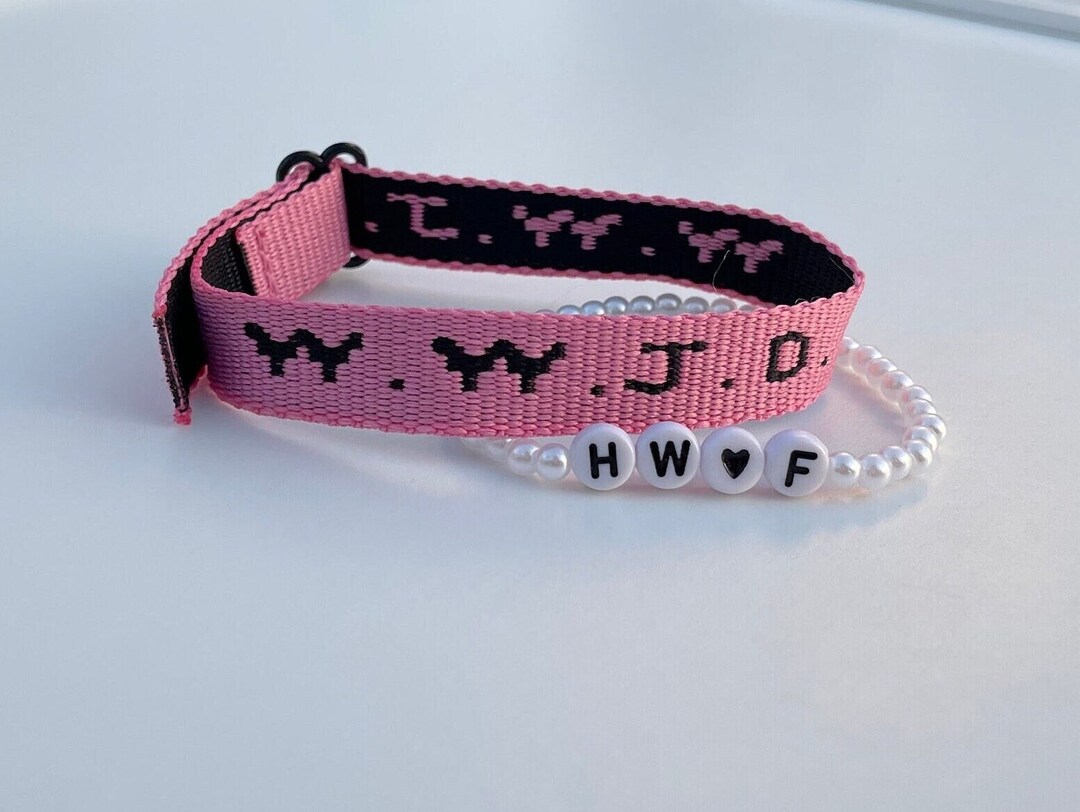 WWJD He Would Love First Bracelet Set Reversible Bracelet What Would