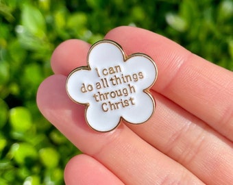 Christian Pin Buttons Pin Badge Christian Gift Christian Accessories Faith Pin Religious Gifts For Women Gifts Pins For Bags Flower Pin