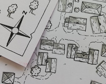 Set kaarten voor Dungeons and Dragons, Pathfinder, Fantasy RPG, TTRPG (digitaal product) Salberg