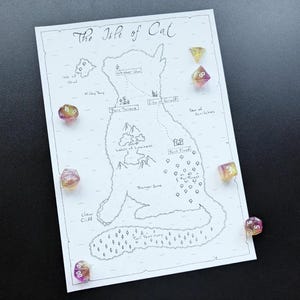 The Isle of Cat - Karte für Dungeons and Dragons, Pathfinder, Fantasy RPG, TTRPG (DIGITALES Produkt)