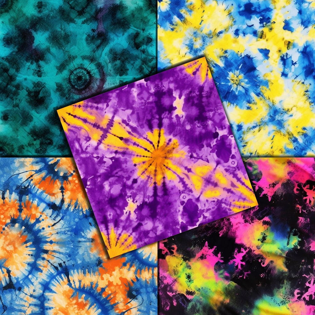 printed tie dye