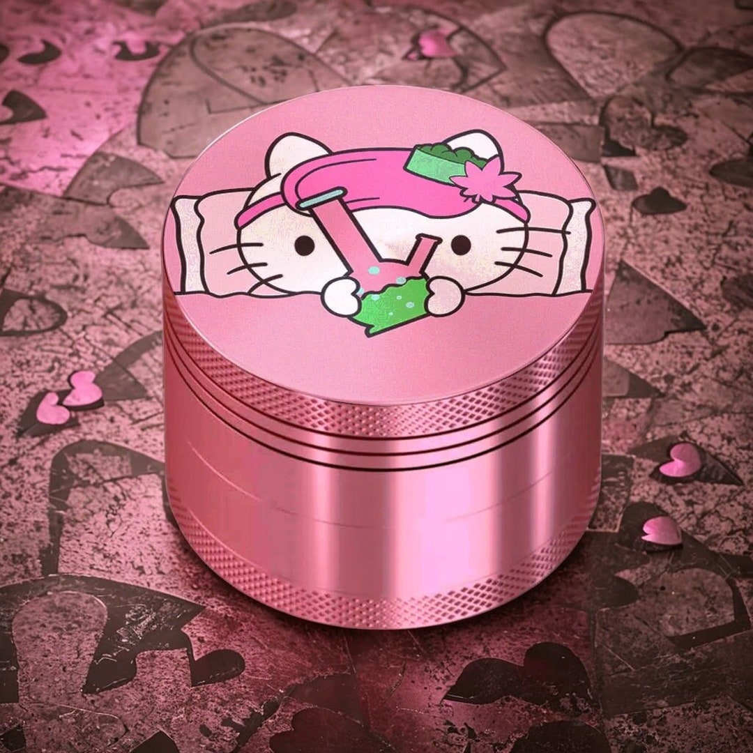 Hello Kitty Grinder Cute Pink Grinder 4 Piece Grinder Etsy
