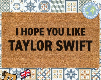 I Hope You Like Doormat | Fandom Doormat | Celebrity Door Mat | Doormat Funny | Funny Welcome Rug | Custom Porch Decor | Non-Slip Coir Mat