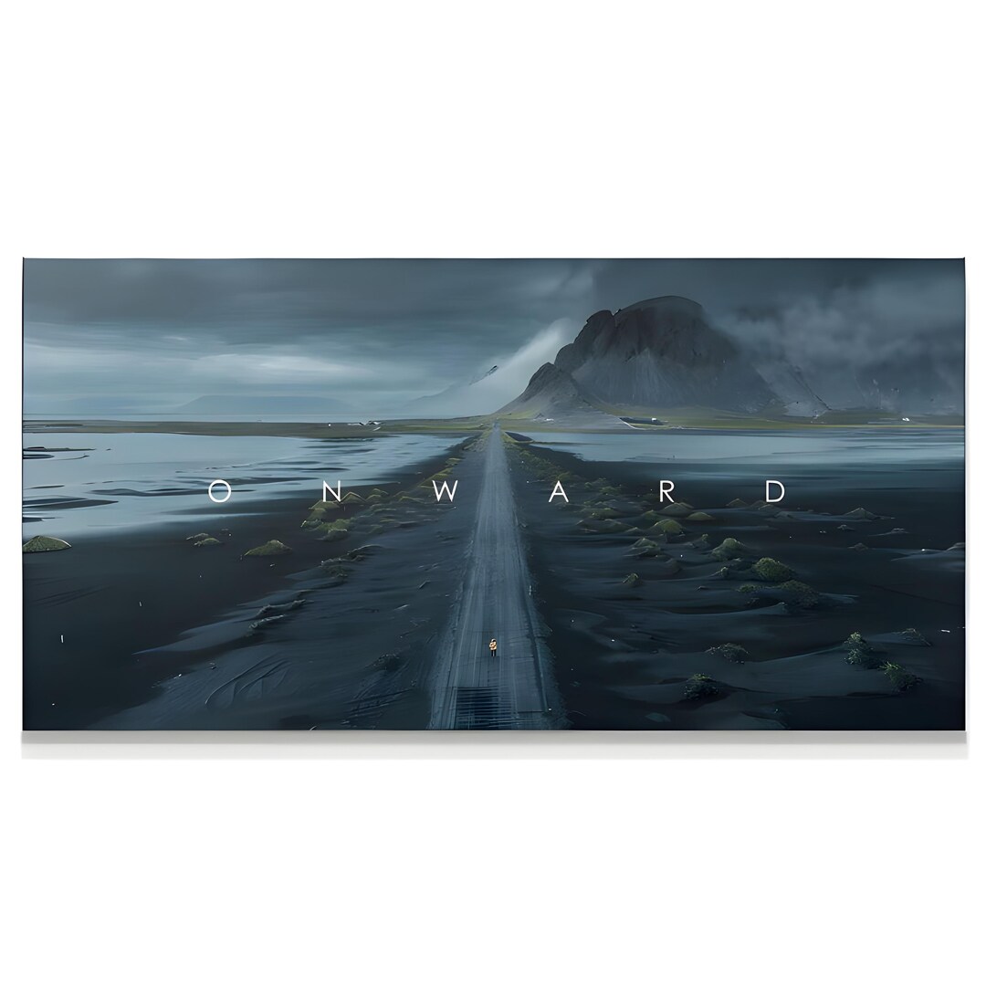 Onward - Motivational Quote Canvas Painting Wall Art Home Decor Modern ...