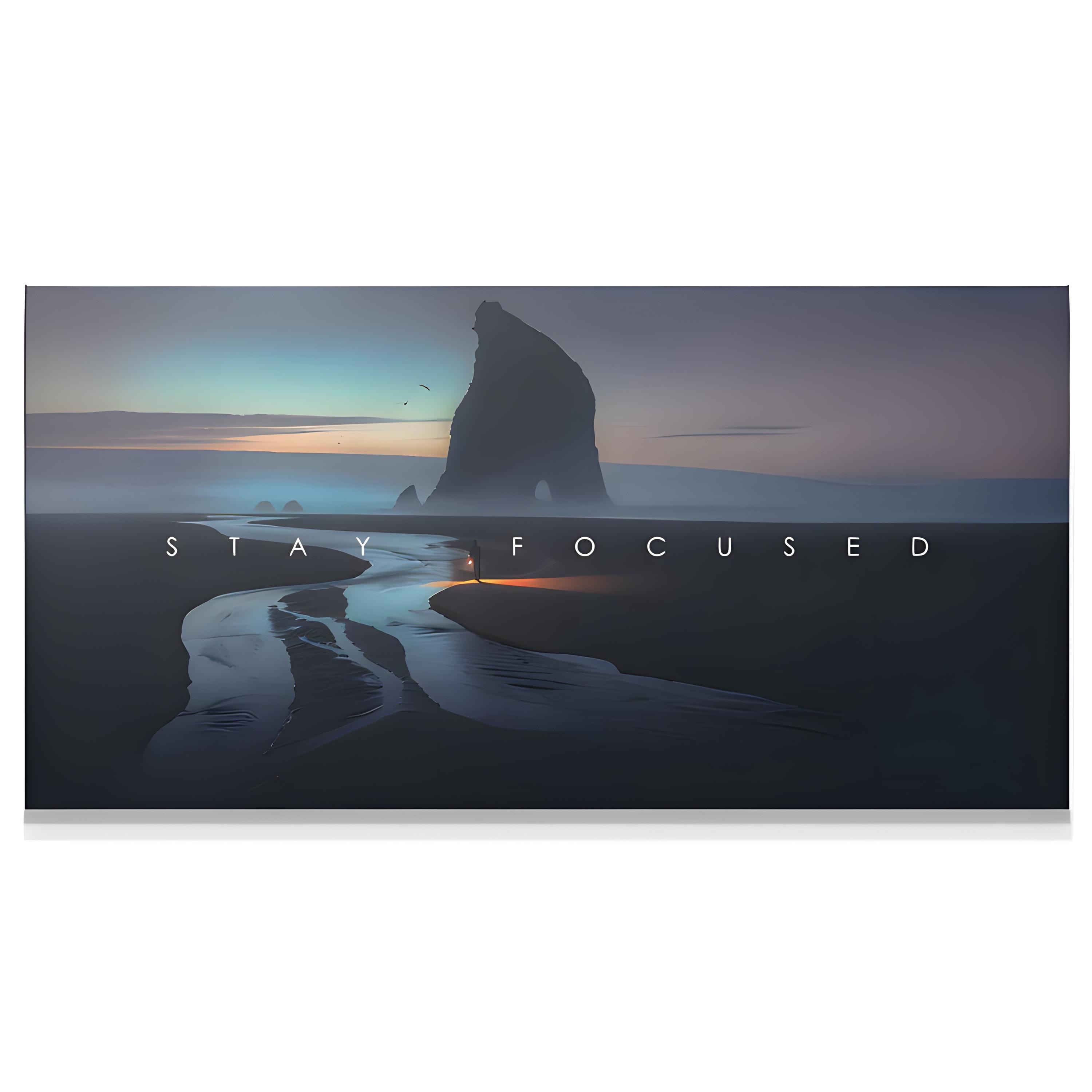 Stay Focused - Motivational Quote Canvas Painting Wall Art Home Decor ...