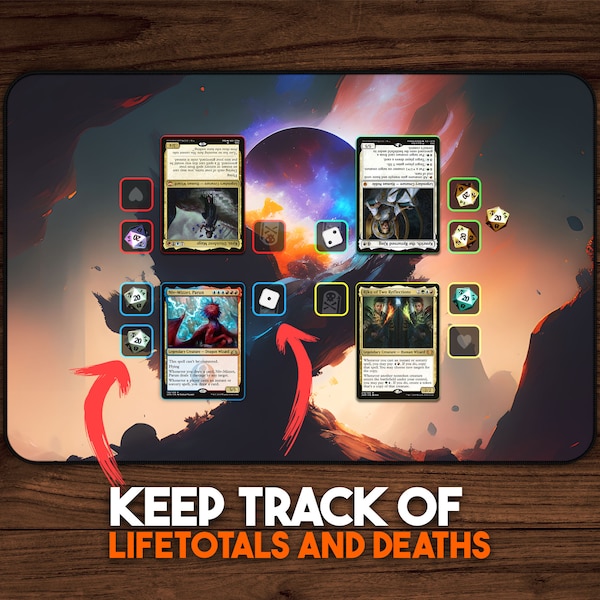 Mtg Playmat With Zones Etsy