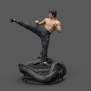 Archivo STL 3D de Bruce Lee, modelo de Bruce Lee