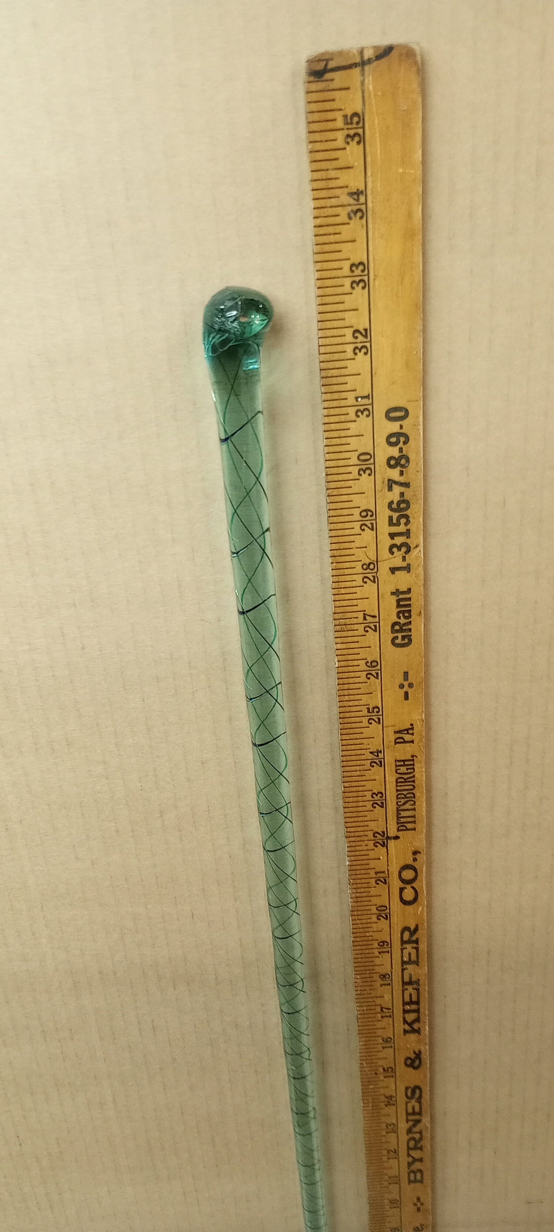 Solid Glass Walking Cane Etsy