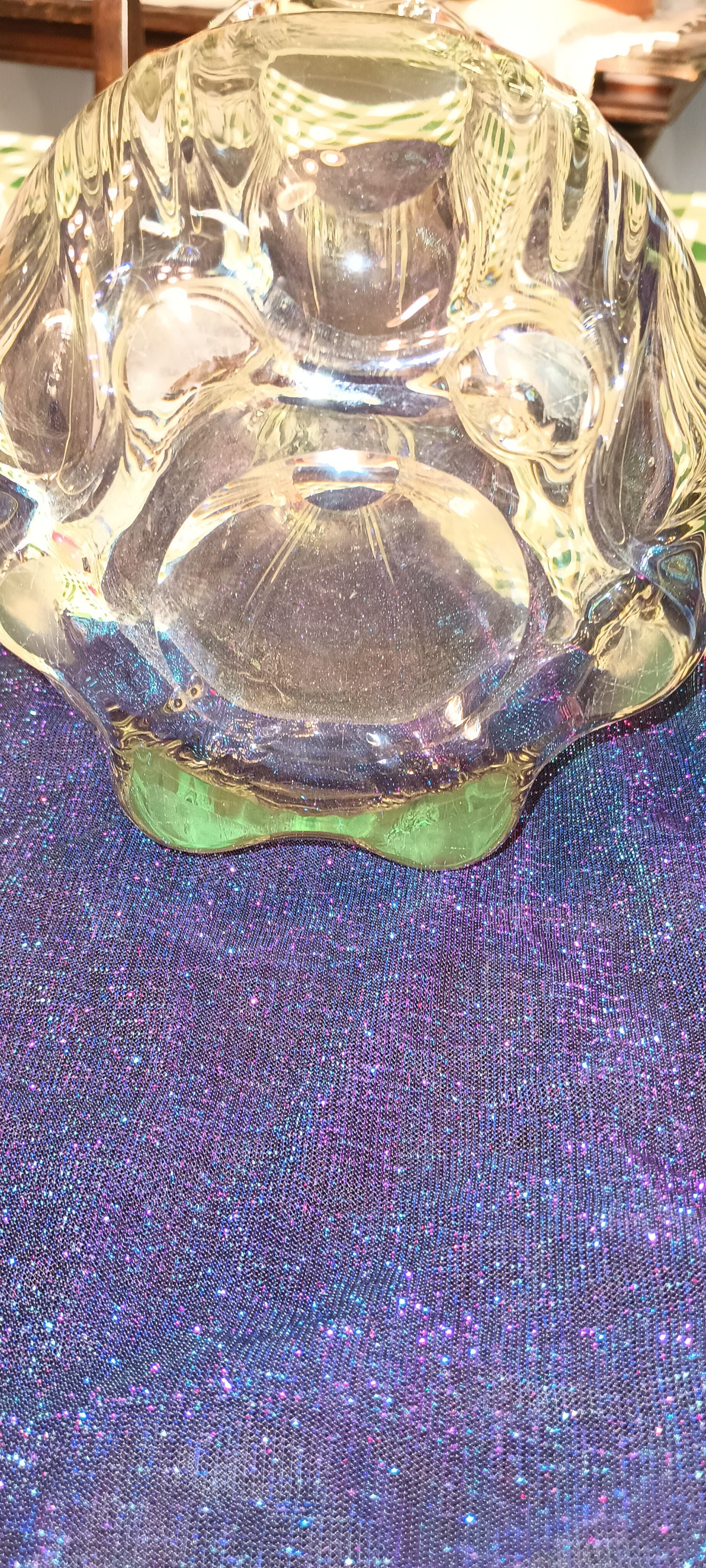 Vintage Glass Tulip Shaped Vase Etsy