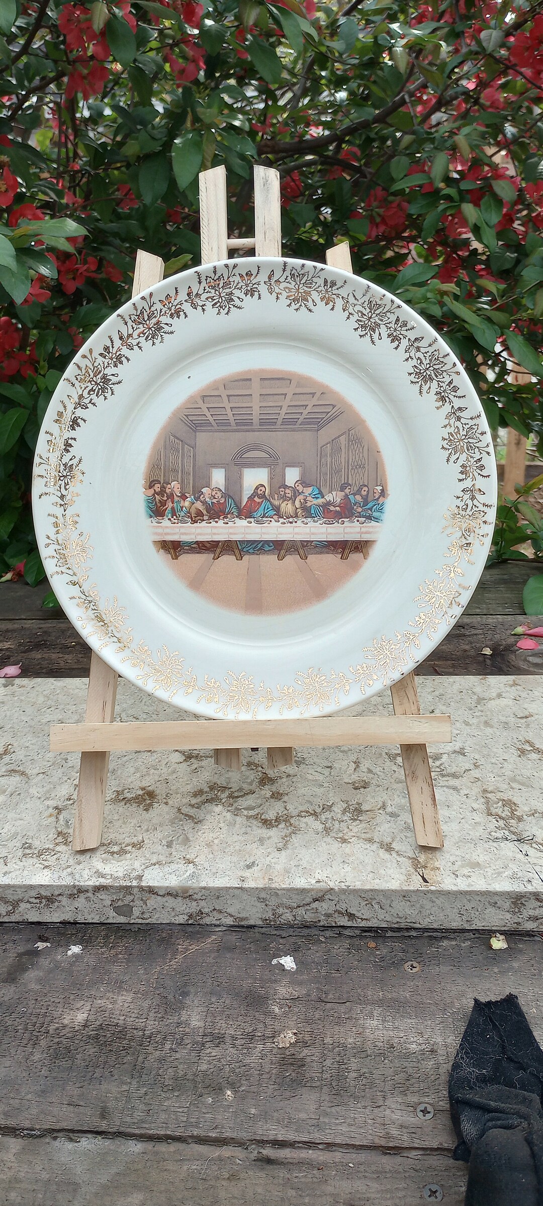 THE LORDS SUPPER Plate. Sanders Mfg. Co. Etsy