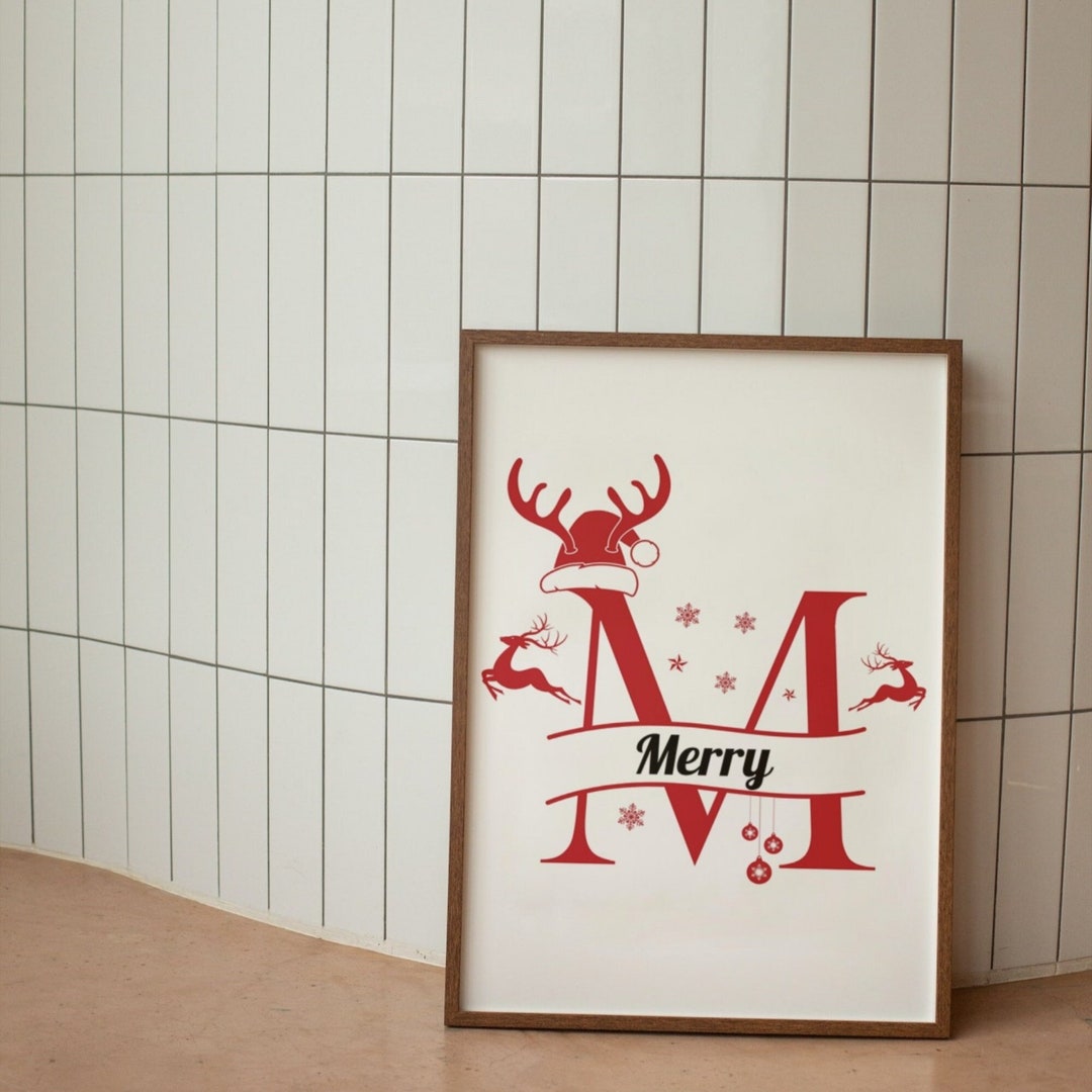 Personalised Christmas Print Custom Christmas Sign Kids Etsy