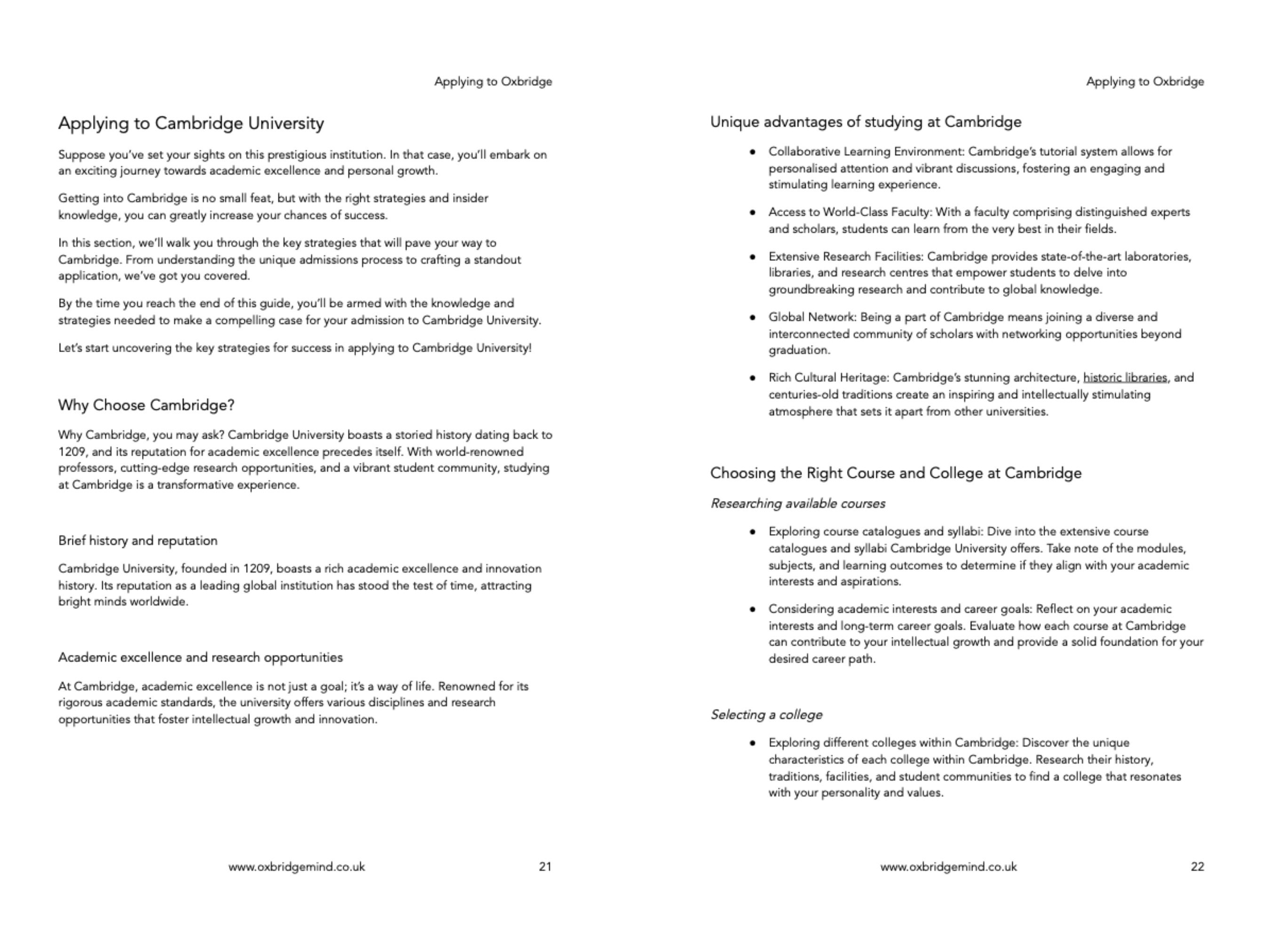 Applying to Oxbridge 2024 the Ultimate Oxbridge Application Guide Etsy