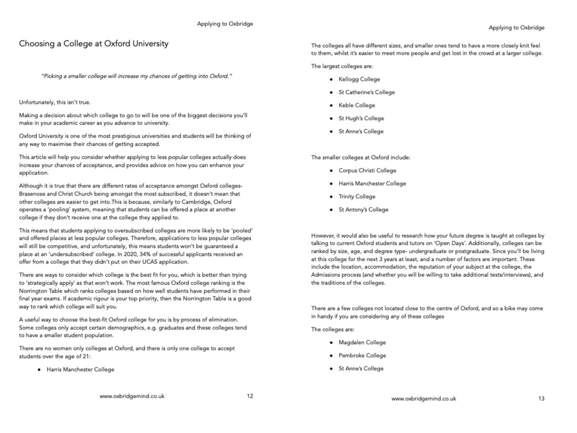 Applying to Oxbridge 2024 the Ultimate Oxbridge Application Guide Etsy