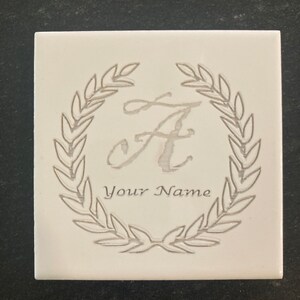 Custom Name Ceramic Coaster