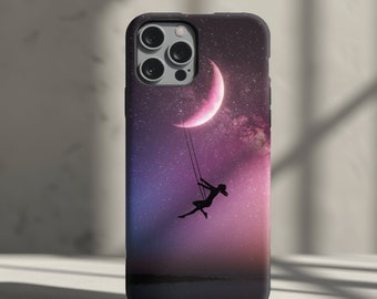 Moon Phone Case iPhone - Samsung Celestial Tough Case - Google Pixel Romantic Hard Case