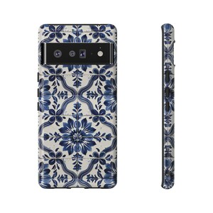 Portuguese Tile Azulejo Phone Case iPhone 15 14 Pro Max 13 12 11 - Samsung 23 22 21 20 - Google Pixel tiled hard case - Lisbon gift - Porto tiles phone protector