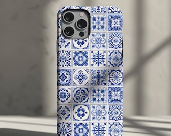 Portuguese Blue Tiles Phone Case - Glossy Hard Case