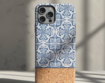 Portuguese Tiles Phone Case – Azulejo Cork Design