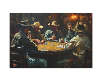 Old West Poker Game