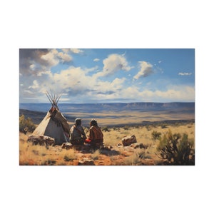 Apache Camp Canvas Print