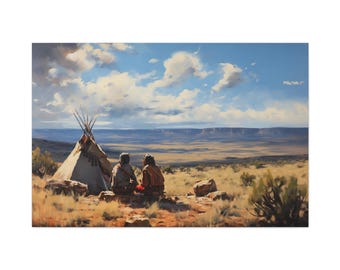Apache Camp Canvas Print