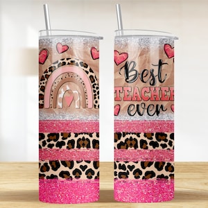 Best Teacher ever 20 oz skinny tumbler png, Teacher tumbler wrap png, Teacher&#39;s Day 20 oz tumbler designs, tumbler png download
