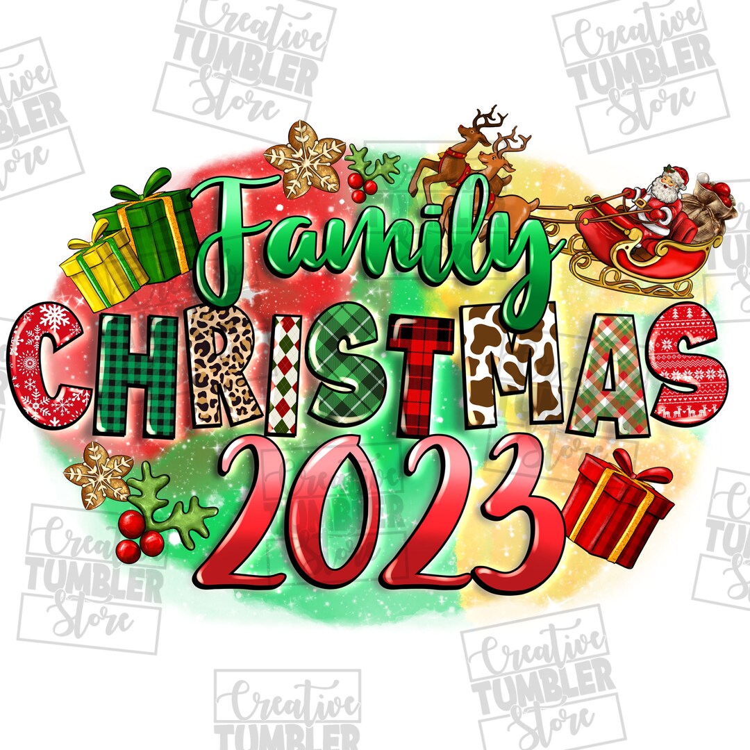 Family Christmas 2023 Png Sublimation Design Download, Christmas Png