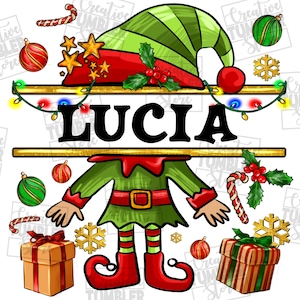 Personalized Christmas elf png sublimation design download, Merry Christmas png, Happy New Year png, sublimate designs download