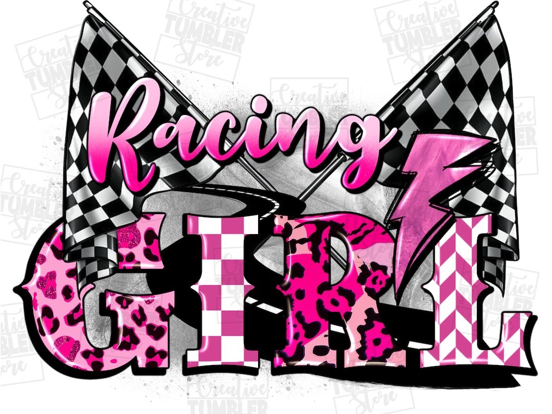 Racing Girl Png Sublimation Design Download, Racing Png, Race Sport Png ...