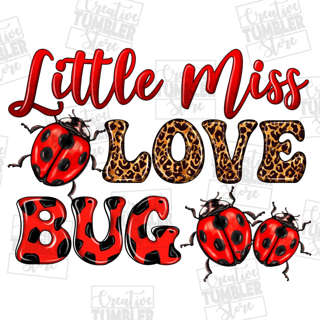 Love Bug Png Sublimation Design Download, Hand Drawn Lady Bug Png, Lady ...