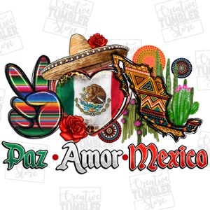 Paz amor Mexico png sublimatie ontwerp downloaden, Mexico png, Mexicaanse vlag png, Mexicaanse png, Mexicaanse dag png, sublimatie ontwerpen downloaden
