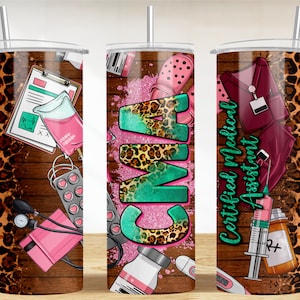 Certified Medical Assistant 20 oz skinny tumbler png, CMA tumbler wrap png, Nurse 20 oz tumbler designs, tumbler png download