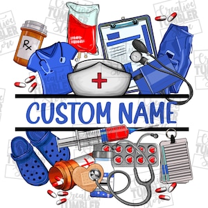 Personalized Nurse png sublimation design download, Nurse png, Nursing png, custom name Nurse png, Nurse life png,sublimate designs download
