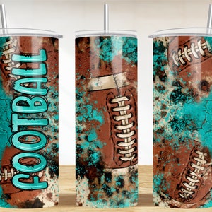 Téléchargement de conception de sublimation png gobelet maigre de football 20 oz, gobelet de sport png, gobelet de football américain png, téléchargement de motifs sublimés