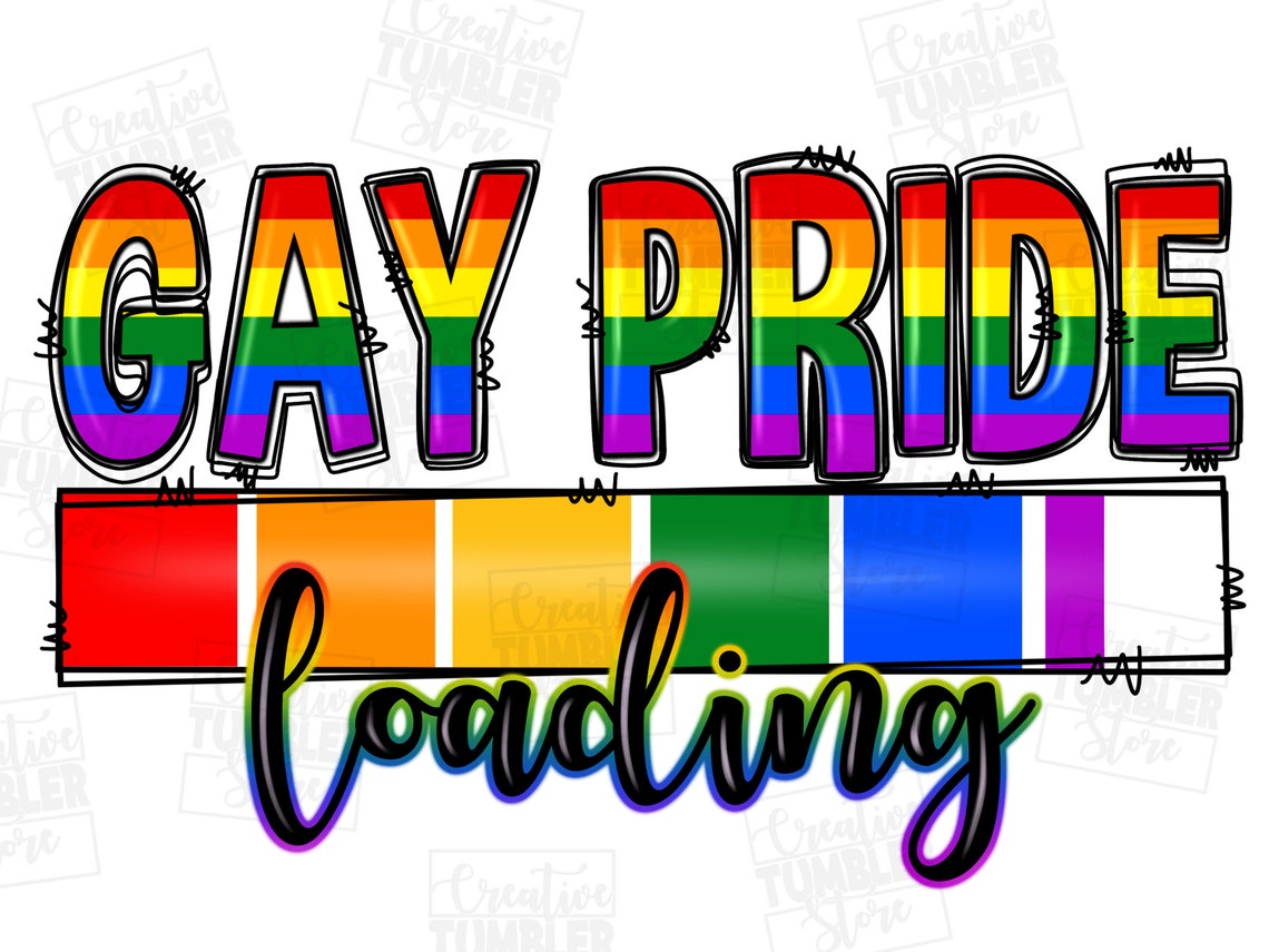 Gay Pride Loading Png Sublimation Design Download LGBTQ Png - Etsy