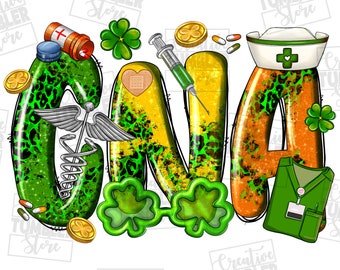 CNA Certified Nursing Assistant png sublimation design download, St. Patrick&#39;s Day png, Irish Day png, sublimate designs download