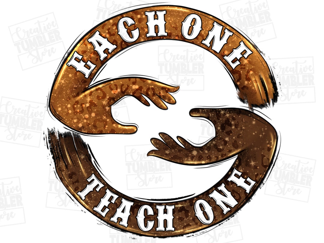 Each one teach one png sublimation design download teacher s day png