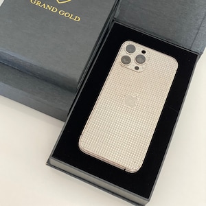 Platinum iPhone 13 Pro & 13 Pro Max Case /Customizable Gold iPhone Case / Gifted iPhone 13 Pro Max Housing / iPhone 13 Pro Gold iPhone Case