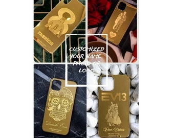 Personalized Luxury Gold-plated iPhone Case: Your Custom - Etsy