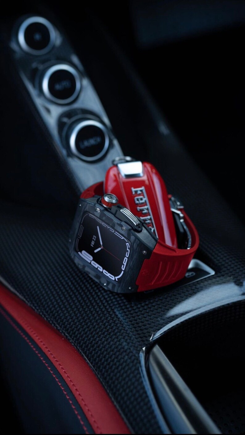Buy Sleek Carbon Fiber Luxury Apple Watch Case Elevate Your Online in