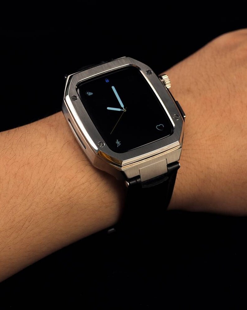 LUXURY GOLD Apple Watch Case Iwatch 45mm Stainless Case Etsy Australia