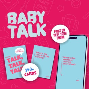 Juego de Baby Shower / Juego de cartas de preguntas para bebés Juegos de Baby Shower Juego de cartas de preguntas para bebés Juego de cartas para embarazadas Juego de cartas para bebés descarga digital