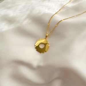 Chakana Pendant Necklace, 18k gold plated Bohemian Necklace, gold pendant, inca cross necklace, Everyday Necklace Gift for Women