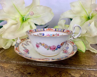 Antique Aynsley A793 Tasse à thé et soucoupe