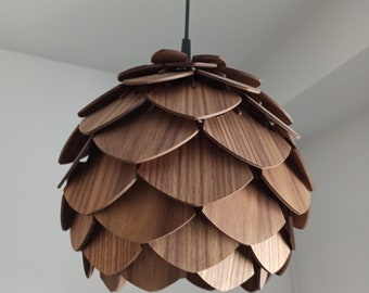 Natural Walnut Radiance: Illuminate Your Space with the Warmth and Charm of Our Handcrafted Lampshades