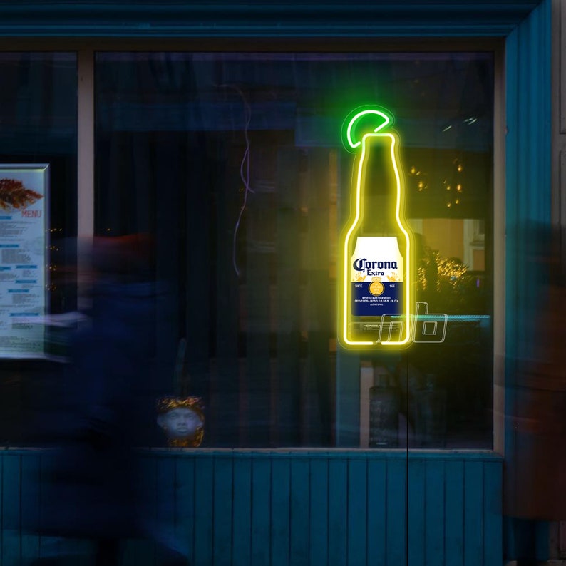 Beer Bar Corona Extra Custom Real Glass Neon Wall Hanging Signs Beer