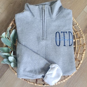 Occupational Therapy Quarter Zip Sweatshirt for Male or Female, Grad Gift for COTA or OT, Personalized Therapy Office or Therapy Team Shirt