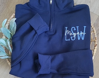 Social Worker Shirt, Social Worker Student Graduation, Gift for Social Worker, LSW Gift, MSW Gift, LCSW Gift, Social Worker Quarter Zip